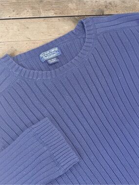 Vintage Ralph Lauren Polo Jeans Company Men's Navy Ribbed Sweater Size XXL